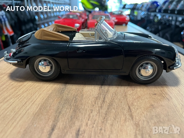 BBURAGO Метална колекционерска количка модел PORSCHE 356B COUPE 1963г., снимка 2 - Колекции - 52324478