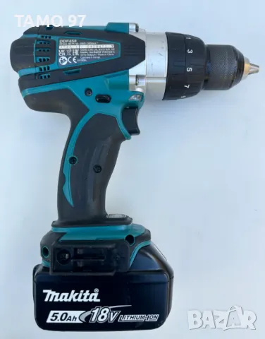 Makita DDF458 RTJ - Мощен акумулаторен винтоверт 2x18V 5.0Ah, снимка 4 - Винтоверти - 48854731