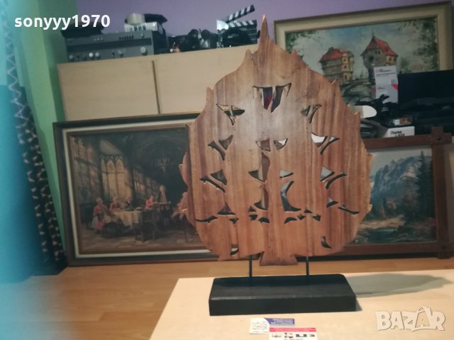 ДЪРВО с листа - фигура дърворезба 0411201039, снимка 18 - Колекции - 30667869