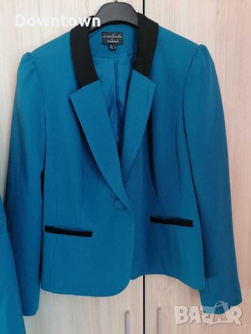 ATMOSPHERE  син дамски костюм#slim fit# комплект от панталон и сако , снимка 8 - Костюми - 29267205