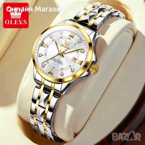 OLEVS 2906 Луксозен Дамски Кварцов Часовник с Календар, снимка 15 - Дамски - 54213667
