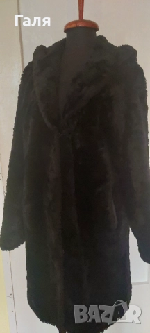 Черно пухено палто размер М/Л