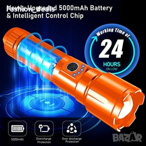 Нов Ултрамощен LED фенер  с 5 режима Къмпинг Дом Туризъм, снимка 5 - Други стоки за дома - 42260456