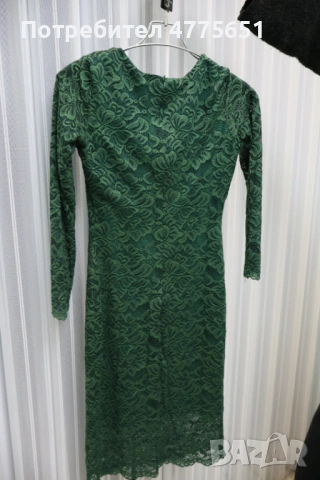 Зелена официална рокля, размер S, снимка 2 - Рокли - 53952678