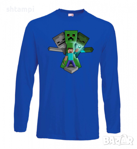 Мъжка тениска Steve Football , майнкрафт,Minecraft,Игра,Забавление,подарък,Изненада,Рожден Ден., снимка 3 - Тениски - 36497205