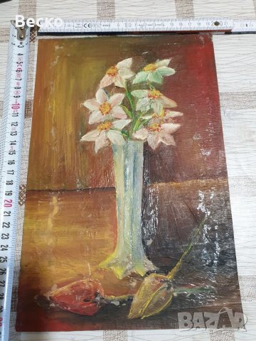 Стари картини от 60 те години с подпис.Само лично вземане гр.Варна., снимка 2 - Антикварни и старинни предмети - 38896584