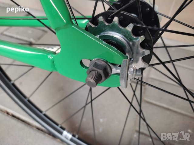 Продавам колела внос от Германия  велосипед SINGLE SPEED GREEN TRETWERK 28 цола, снимка 5 - Велосипеди - 37599282