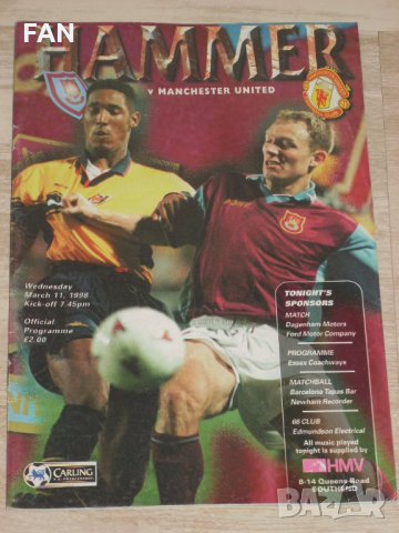 Уест Хям Юнайтед оригинални стари футболни програми от 1995, 1997, 1998, 2000, 2002, 2003 г., снимка 6 - Фен артикули - 31455531