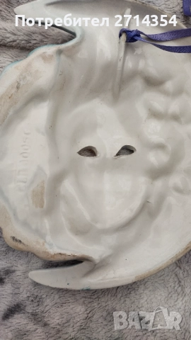 Венецианска порцеланова маска, снимка 2 - Антикварни и старинни предмети - 52341638
