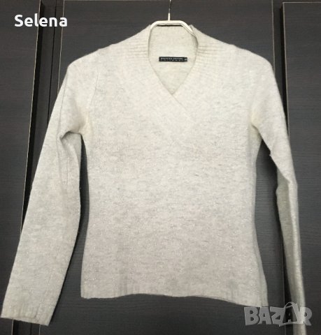 елегантен лъскав дамски пуловер, снимка 2 - Блузи с дълъг ръкав и пуловери - 39557380