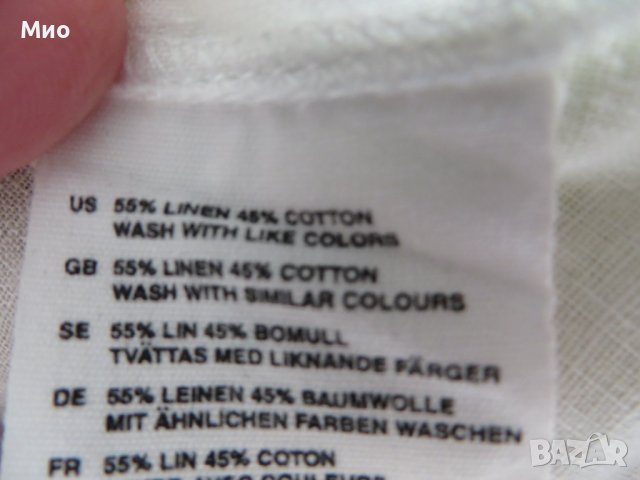 H&M LOGG, нова ленено-памучна блуза, 40, снимка 7 - Блузи с дълъг ръкав и пуловери - 39167130