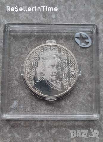 Възпоменателна сребърна монета 5 евро 400 години от рождението на Рембранд