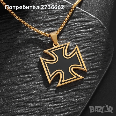 Колие Германски Кръст , снимка 2 - Колиета, медальони, синджири - 54194708