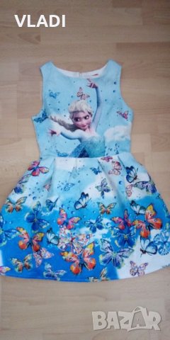 Рокля Замръзналото кралство , снимка 3 - Детски рокли и поли - 36602273