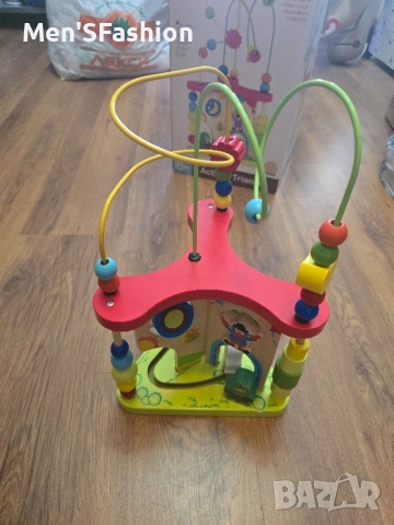 Интерактивна дървена играчка 6 в 1 , снимка 5 - Образователни игри - 51616151