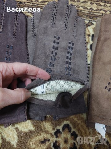 ръкавици естествен велур с дефекти, снимка 5 - Ръкавици - 42769530