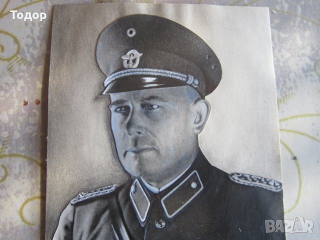 Снимка немски офицер генерал 3 Райх, снимка 4 - Колекции - 32078670