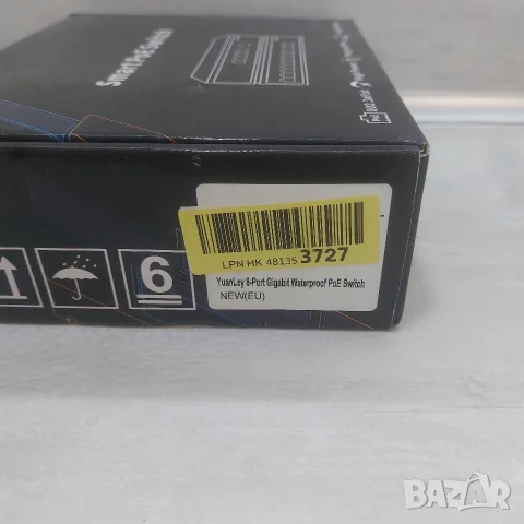 ТОП: Нов Външен Водоустойчив 8-Портов Gigabit PoE Суич YuanLey YS0800G-PO 120W IP65, снимка 2 - Суичове - 56155744