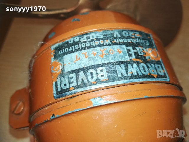 BROWN-BOVERI-марков електромотор/вентилатор 1302211137, снимка 8 - Колекции - 31797020