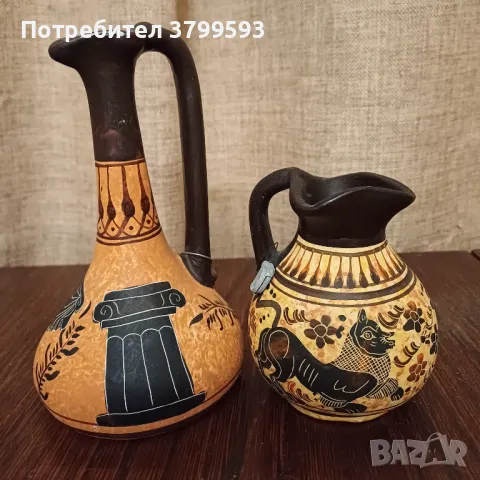 Две керамични вази , снимка 1 - Вази - 48356589