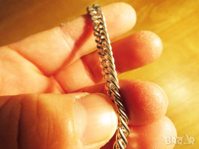 Мъжки Сребърен ланец, сребърен синджир със здрава и солидна плетка - няма как да не бъдеш забелязан , снимка 3 - Колиета, медальони, синджири - 27319411