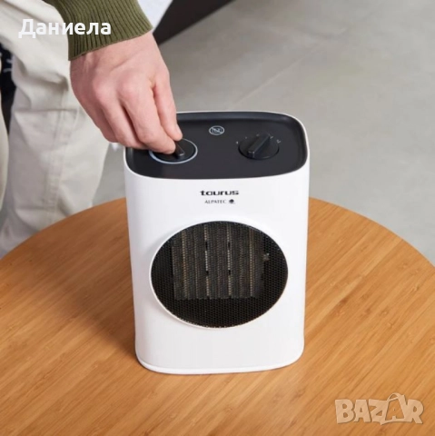 Керамичен отоплител Taurus Tropicano 7CR – 1500W, PTC технология, осцилация, защита от падане, снимка 3 - Отоплителни печки - 51589475