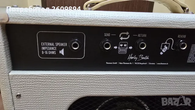 Harley Benton Tube15 Celestion лампово кубе / усилвател за китара, снимка 7 - Други - 55836337