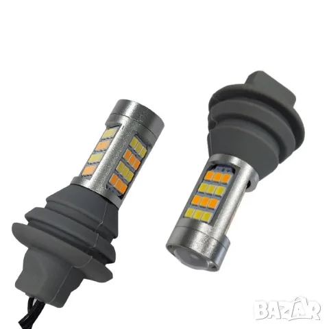 LED крушки с мигач 12V комплект 2 броя