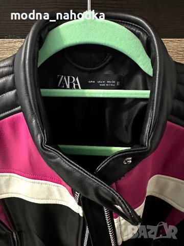 Чисто ново яке ZARA в черно и розово, снимка 3 - Якета - 40671558