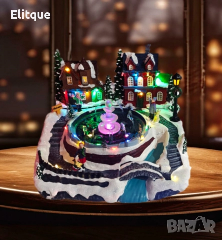 Коледна декорация със светлини и воден фонтан – зимна приказка за вашия дом, снимка 7 - Други стоки за дома - 52831203