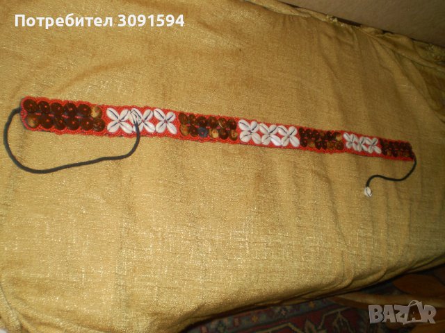 етнически колан с черупки, дърво моден аксесоар от Тибет, снимка 12 - Други ценни предмети - 42807207