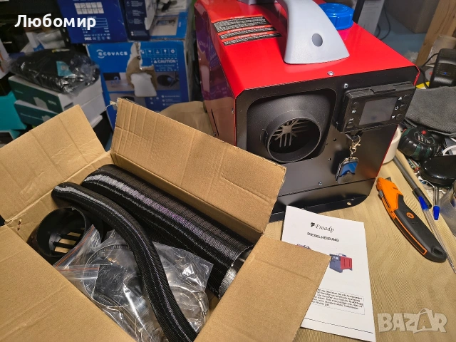 8 kW дизелов въздушен отоплител, дизелов спомагателен отоплител, въздушен дизел с LCD , снимка 3 - Отоплителни печки - 54206893