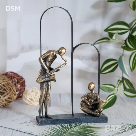 Фигура за Декорация Музиканти -Саксофон и Китара  Статуетка -25см