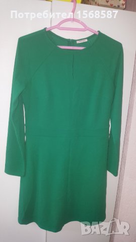 Зелена рокля с дълъг ръкав Orsay размер 42, снимка 1 - Рокли - 34142717