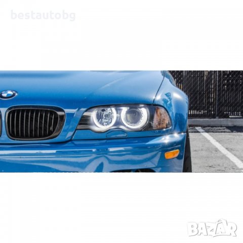 LED Crystal Ангелски очи за BMW E46 (1998-2005) - Бели, снимка 2 - Аксесоари и консумативи - 37308391