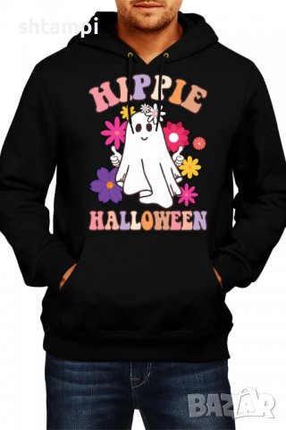 Мъжки Суитчър/Суитшърт Hippie Halloween,Halloween,Хелоуин,Празник,Забавление,Изненада,Обичаи,