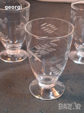 три гравирани чаши за ракия 29/6