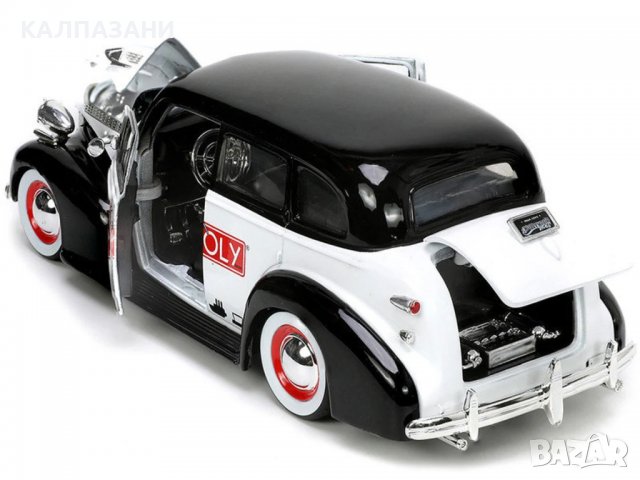 Метална кола Mr. Monopoly 1939 Chevy Master 1:24 Jada 253255048 , снимка 4 - Коли, камиони, мотори, писти - 38846555