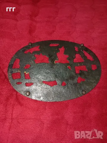 Стара чугунена табела от месарски магазин, снимка 4 - Антикварни и старинни предмети - 47943757