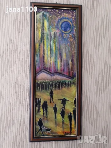 Градът, светлината и хората , снимка 3 - Картини - 35115128