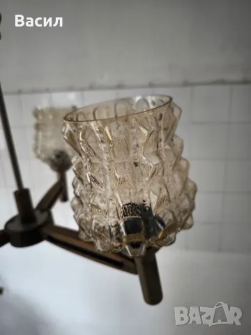 ретро полилей лампа , снимка 6 - Лампи за таван - 49712313