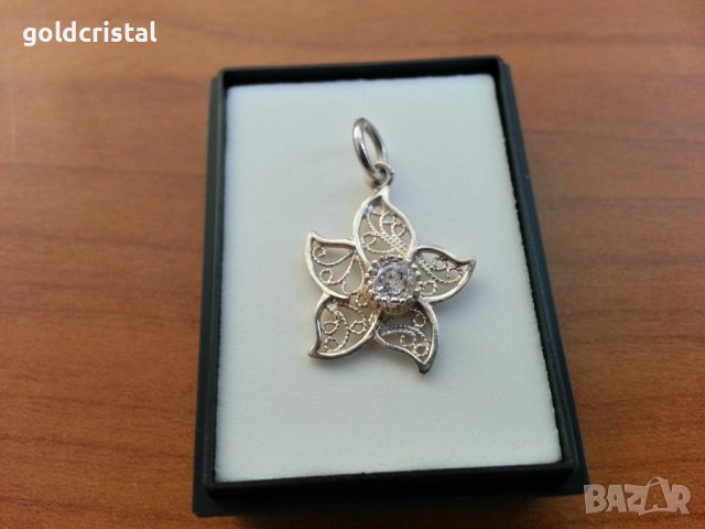 Сребърна висулка медальон , снимка 4 - Антикварни и старинни предмети - 42770944