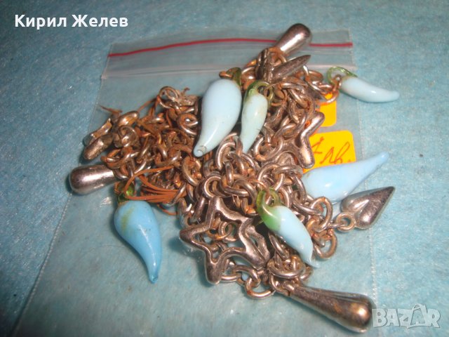 ВИНТИДЖ ОГЪРЛИЦА с АРТ ВИСУЛКИ от ЦВЕТЕН КРИСТАЛ СТЪКЛО МУРАНО 27021, снимка 7 - Колиета, медальони, синджири - 35119854