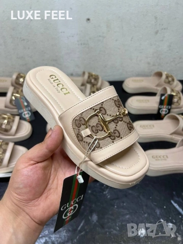 GUCCI ⚜️Дамски Чехли , снимка 6 - Чехли - 53940801