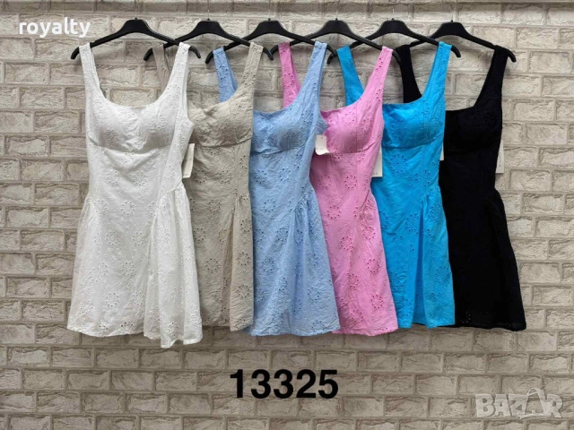 Нова Елегантна Стилна Лятна Дамска Рокля Различни Цветове 