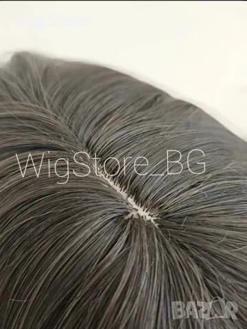 Тъмно кафява перука с бретон, снимка 6 - Аксесоари за коса - 47917946