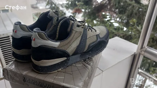 Napapijri Rabari, Спортни обувки с велур и кожа Тъмнозелен/Черен размер 43