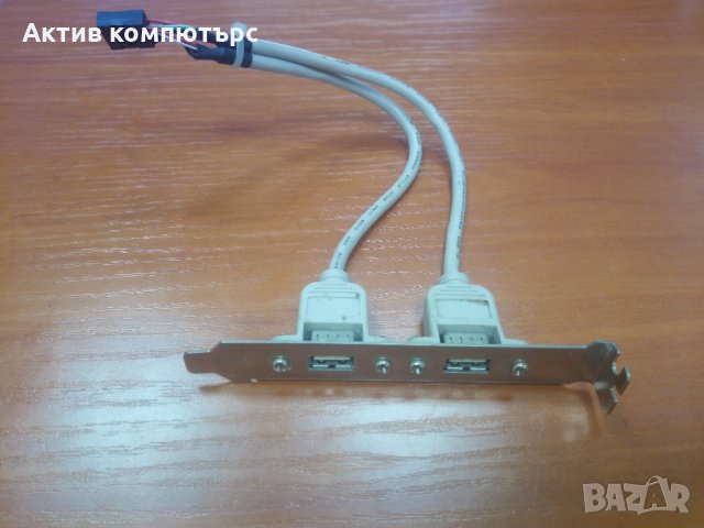 Преходник планка USB internal to 2xUSB backplane, снимка 2 - Кабели и адаптери - 30166327
