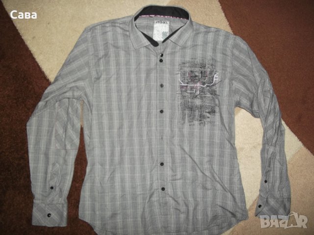 Риза STONES   мъжка,Л-ХЛ, снимка 2 - Ризи - 30170199