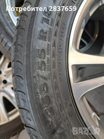 18 цола 5х114.3 ЕТ/40 J/8-, Гуми 255/55, снимка 4 - Гуми и джанти - 52927157